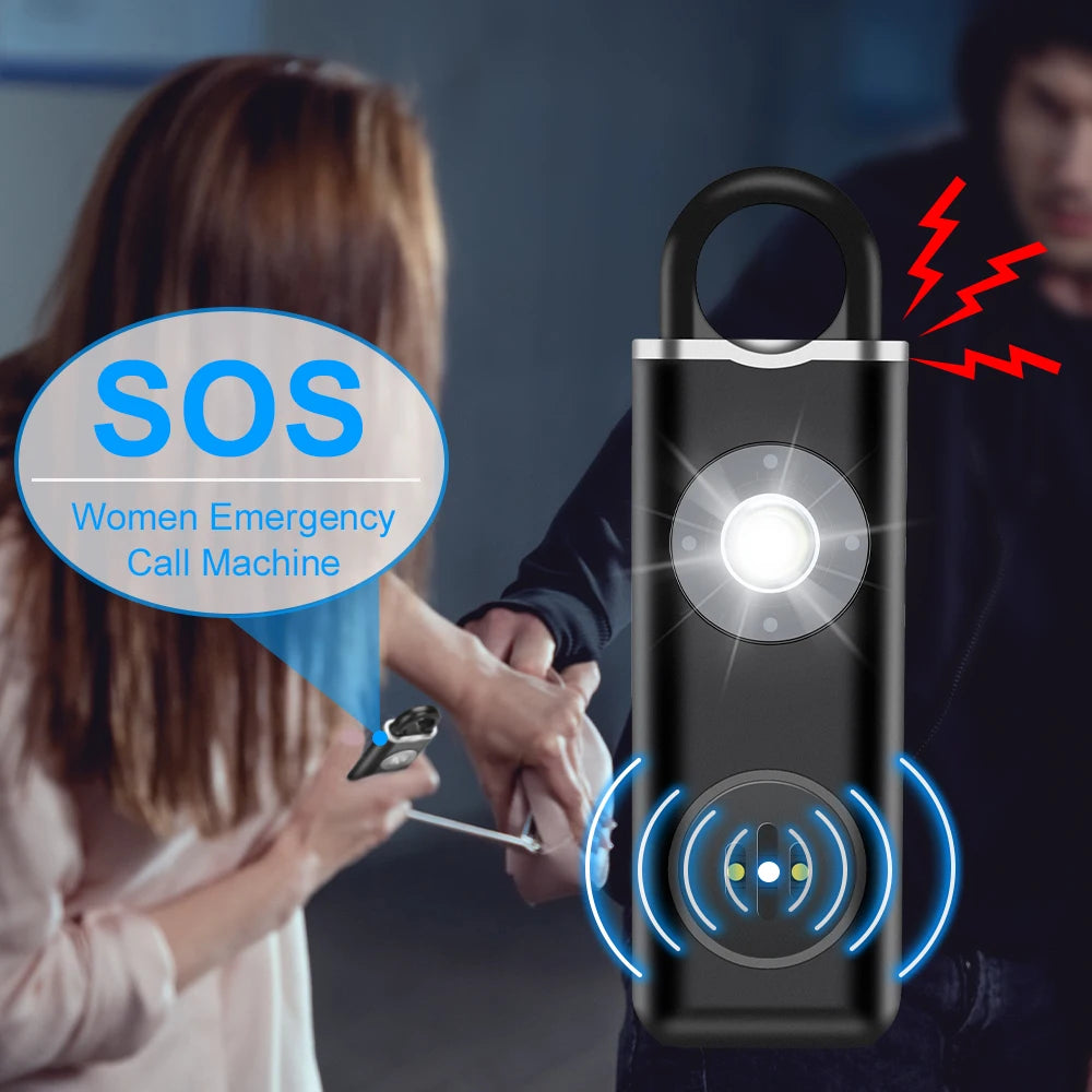 Green Trout Ventures Personal Safety Siren Alarm 130dB Siren Strobe Self Defense Alarm for Women, Kids, Elderly Anti Robbery Call for Help